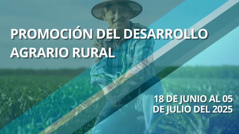 PROMOCIÓN DEL DESARROLLO AGRARIO RURAL
